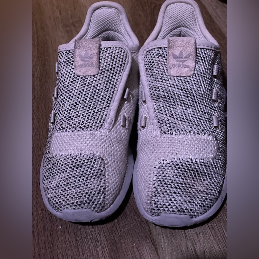 Adidas Tan Ortholite Tubular Shadow Knit Youth Kids Comfy Flexible Sneakers
